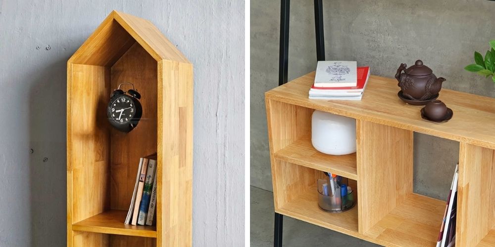 Kệ trang trí ván ép thanh