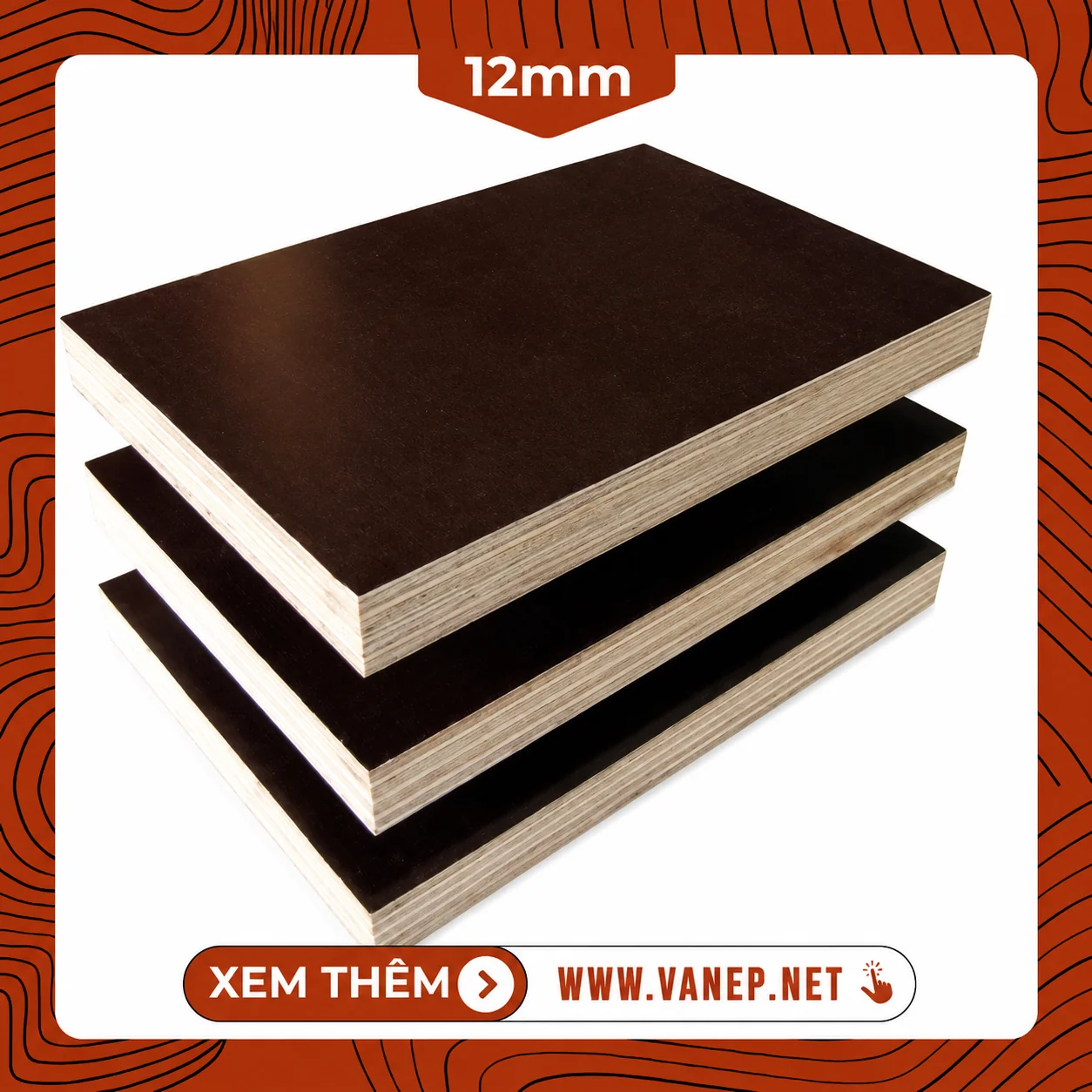 VÁN ÉP PHỦ PHIM 12mm