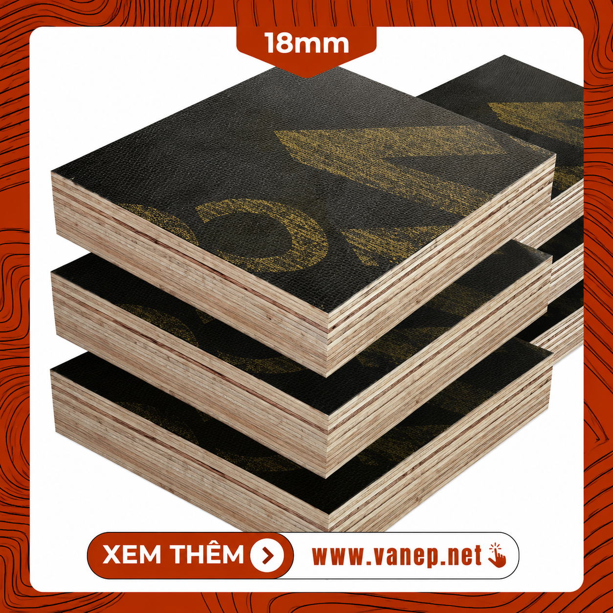 VÁN ÉP PHỦ PHIM 18mm