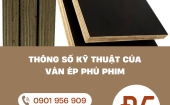 Thông số kỹ thuật ván ép phủ phim